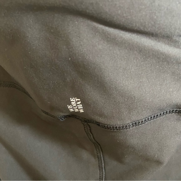 NWT weworewhat lace up solid black biker shorts size XL. - Picture 3 of 6